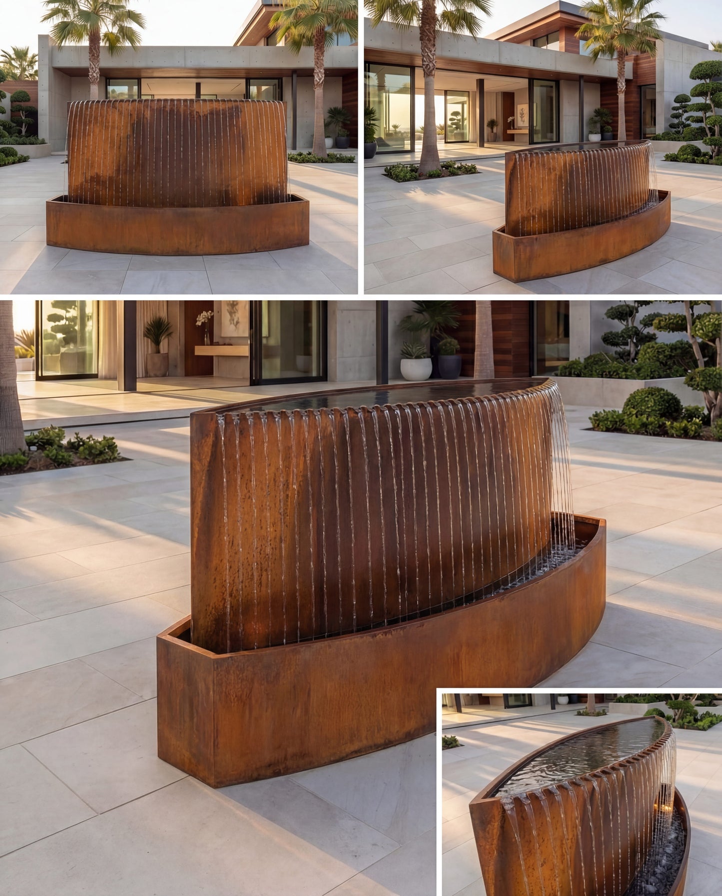 TKS Corten Architectural Rain-Fall Waterfall
