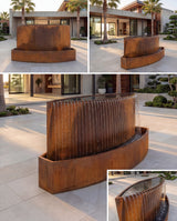 TKS Corten Architectural Rain-Fall Waterfall