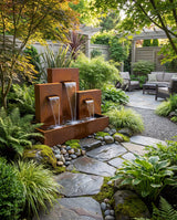 CW300 Corten Architectural Triple-Tier Waterfall