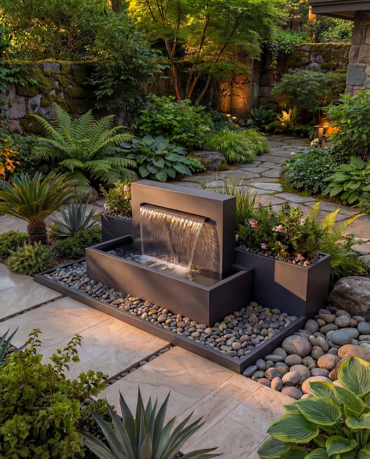 DS100 Architectural Garden Waterfall – Damla Waterfall Designs