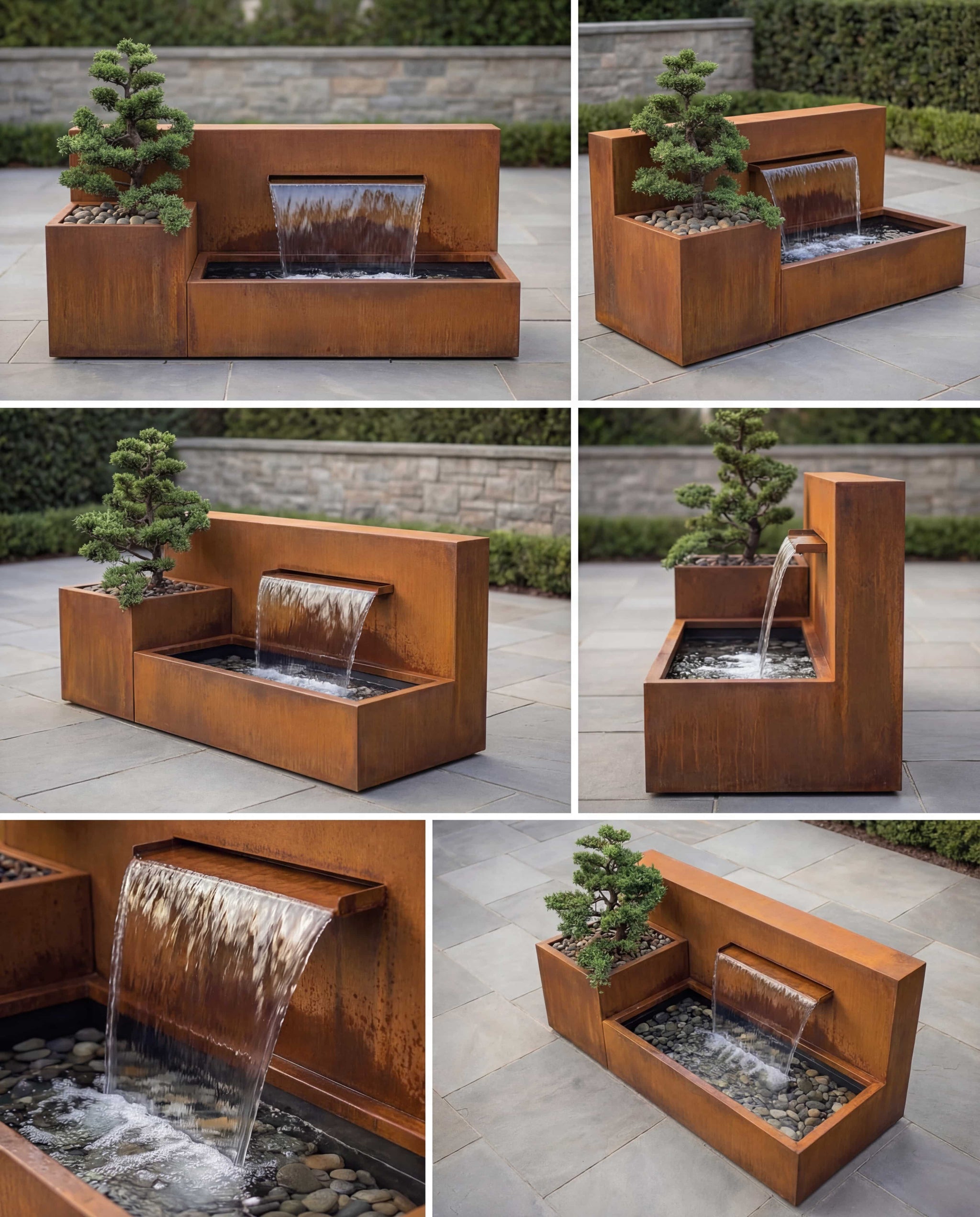 DS120 Corten Architectural Hybrid Waterfall