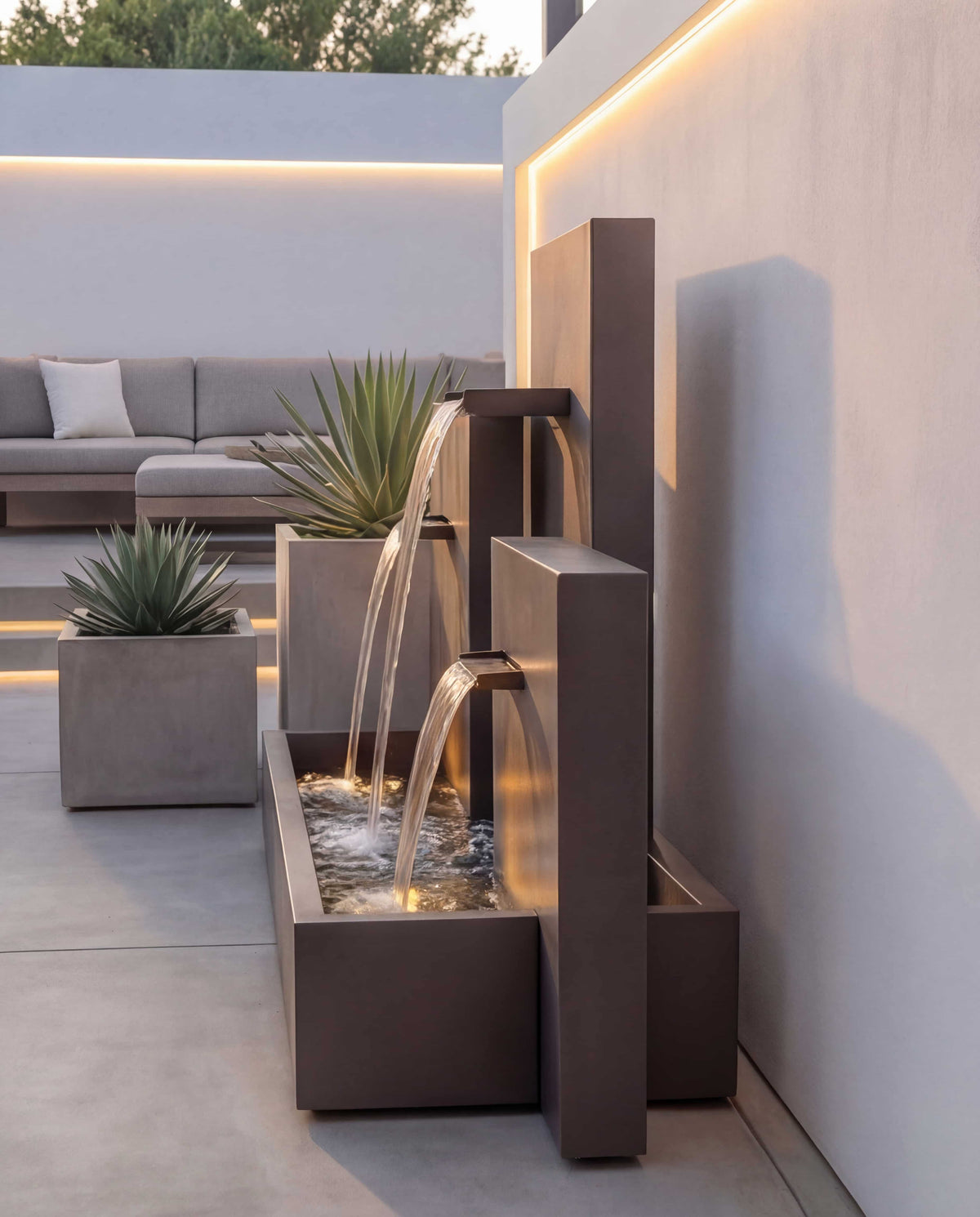 CW300 Architectural Triple-Tier Waterfall – Damla Waterfall Designs