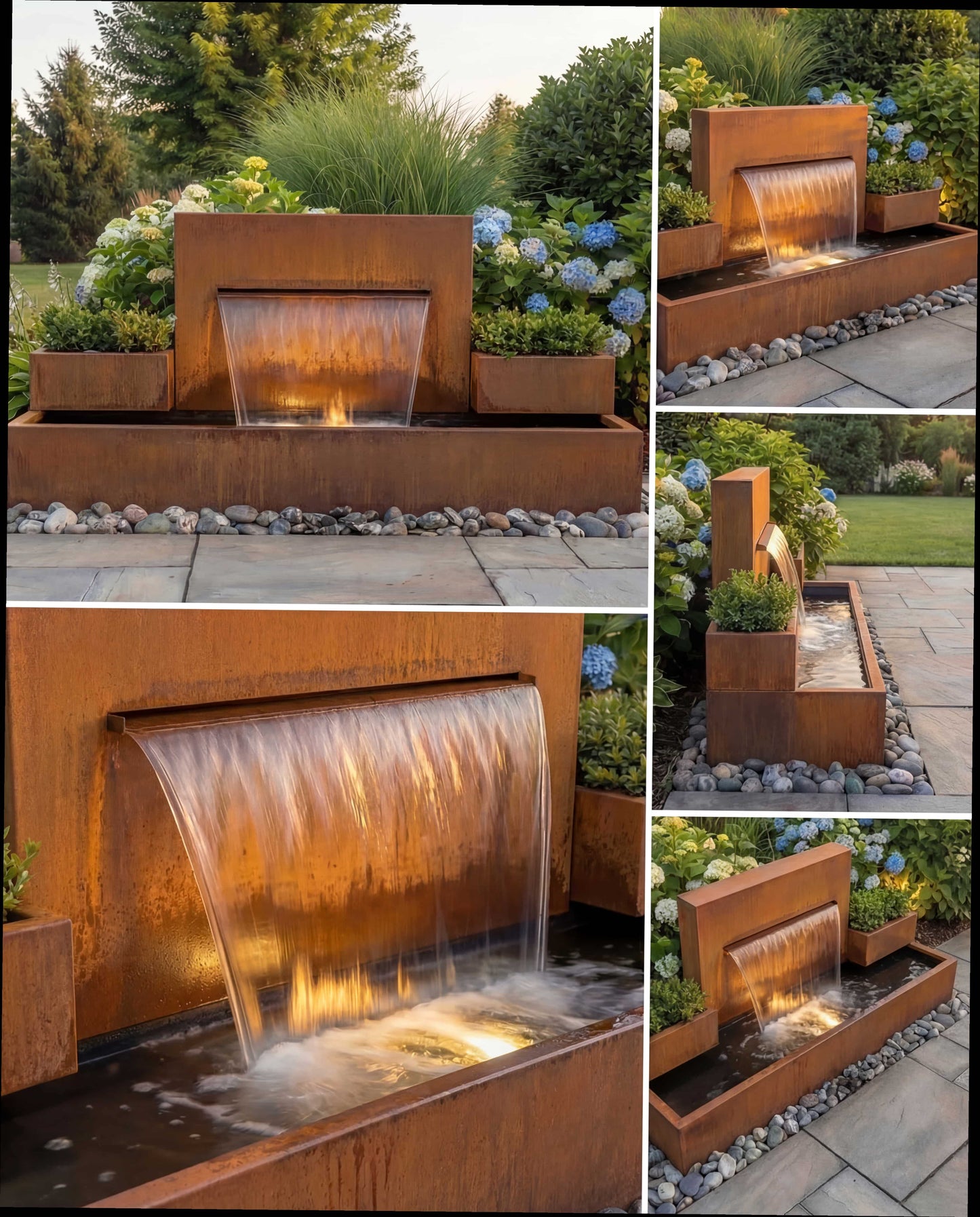 DS200 Corten Architectural Symmetrical Waterfall