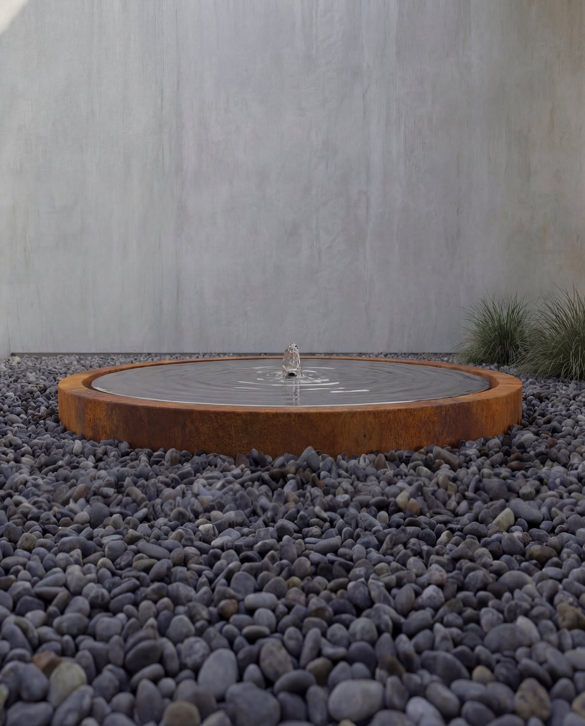 KOYS Corten Architectural Mirror-Disc Fountain