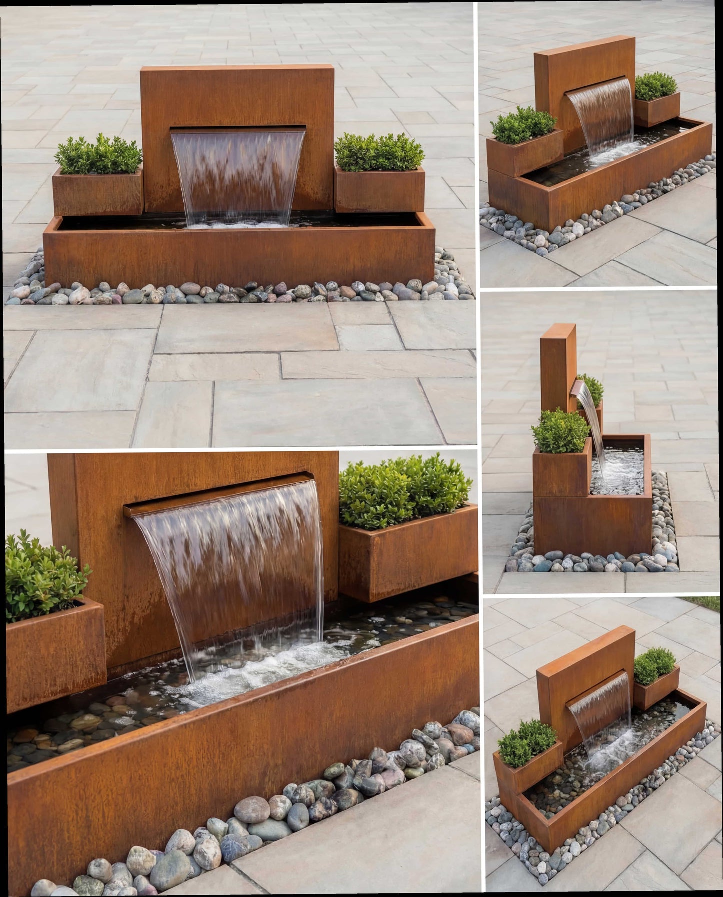 DS200 Corten Architectural Symmetrical Waterfall