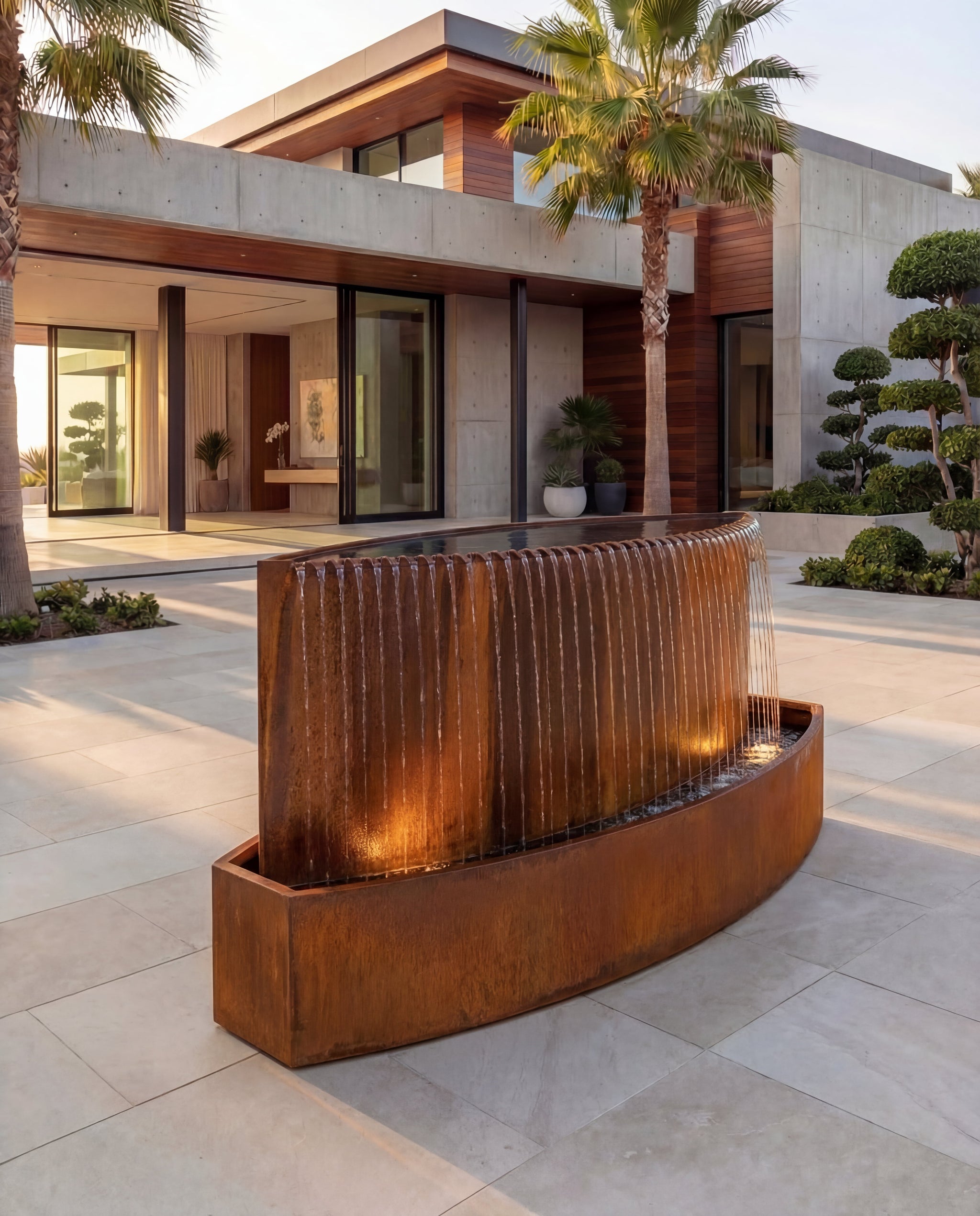 TKS Corten Architectural Rain-Fall Waterfall
