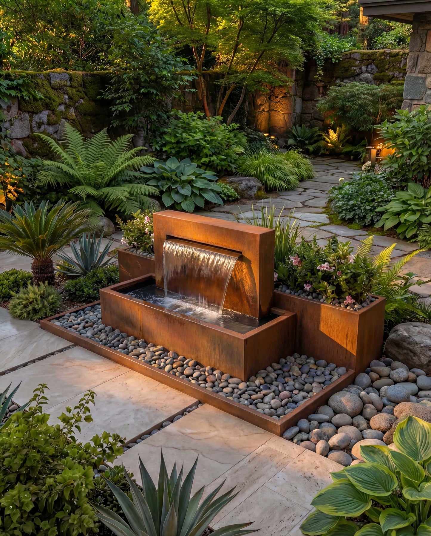 DS100 Corten Architectural Waterfall